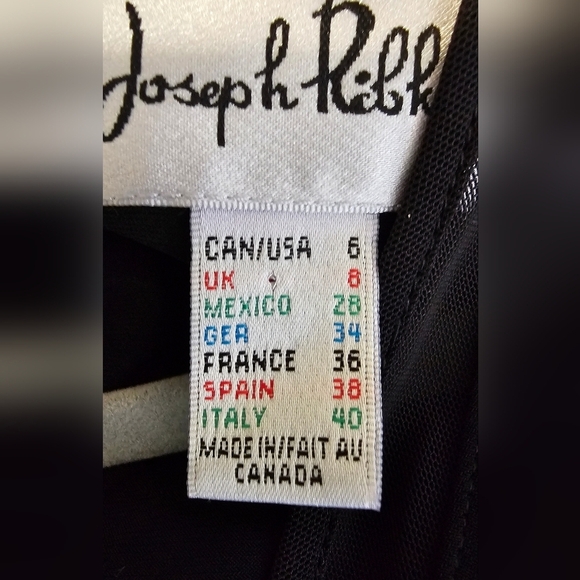 Joseph Ribkoff Black Asymetrical Dress with Cardigan Size 6 - 8 - Picture 10 of 13